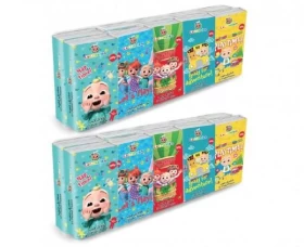 COCOMELON Super Soft Pocket Tissues For Kids 20 Pack