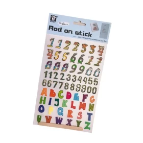 English Letters And Numbers Stickers With Stick