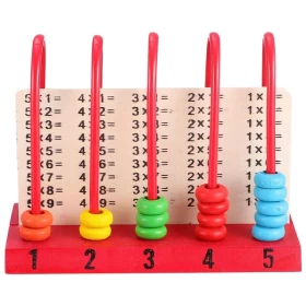 Wooden Abacus Counting Learning Frame