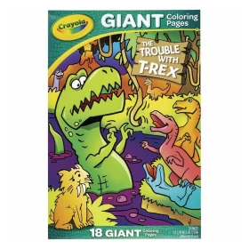 Crayola - 18 Gaint Coloring Pages T-Rex Dinosaurs