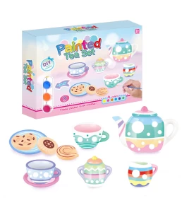 Painted Ceramic Tea Cup Set For Kids Educational Painting