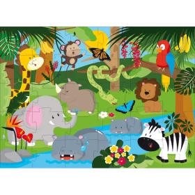 Jungle Animals Floor Mat Foam Puzzle