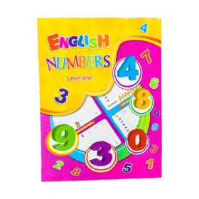 Education and Coloring Book English Numbers and Shapes for Children