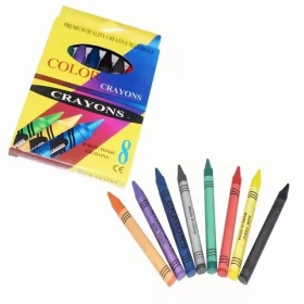 Colored Crayons Multi Color 8 Colors