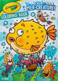 64-pages Mer-Creatures Coloring Book