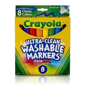Crayola Ultra Clean Washable Markers 8 Pieces Board Line