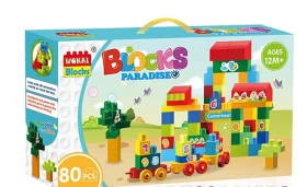 Building Blocks Children's Educational Toy For Kids 80 Pieces