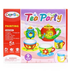 Tea Party Painting / 9 Piece Mini Tea Set