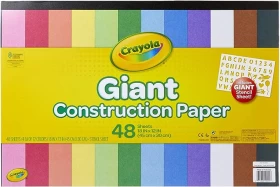 Crayola Giant Construction Paper Pad with Stencils