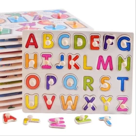 Educational Wooden Board For Kids English Alphabets