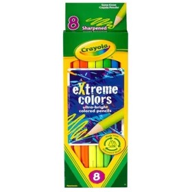 Crayola Extreme Colors Ultra Bright Colored Pencils (Set of 8)